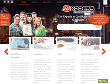 Tablet Screenshot of expressattestations.com